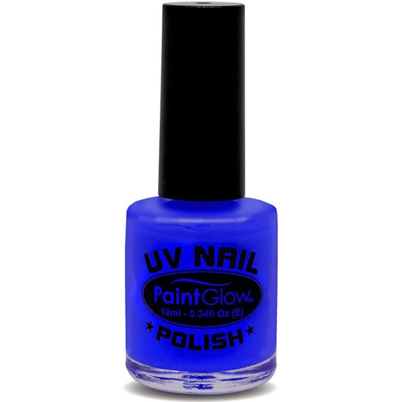 Neon blue UV nail polish