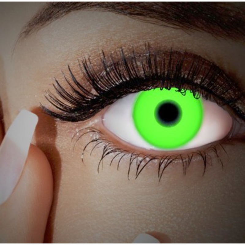 Neon Green UV Contact Lenses