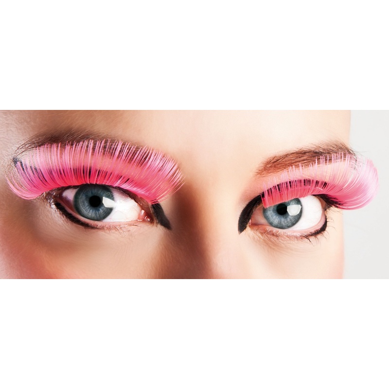 Neon pink XL eyelashes