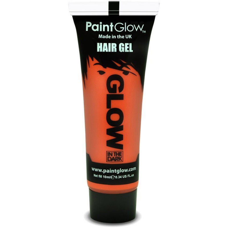 Orange Glow In The Dark hair gel
