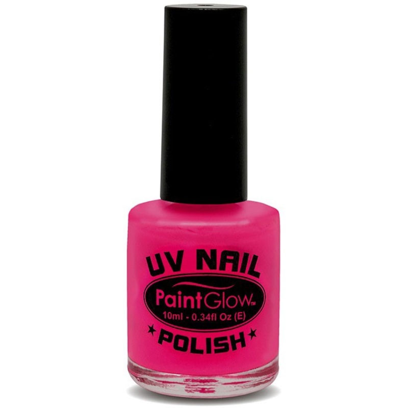 Pink neon UV nail polish