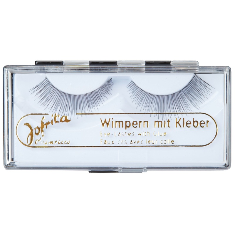 Premium human hair eyelashes with eyelash glue
