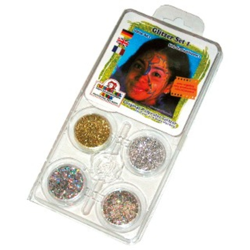 Rainbow glitter motif set