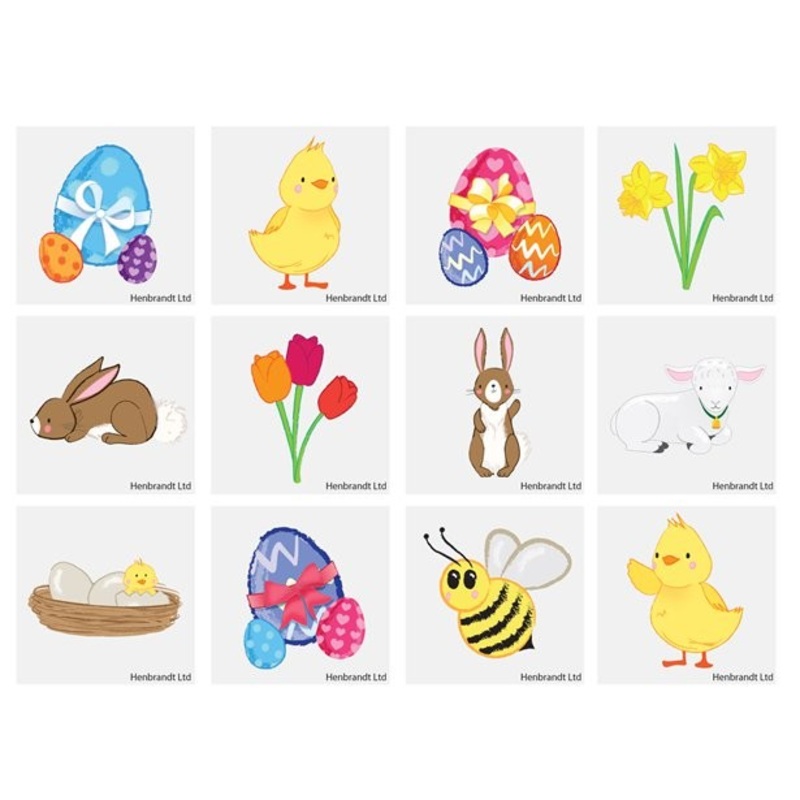 Small tattoos cute Easter motifs