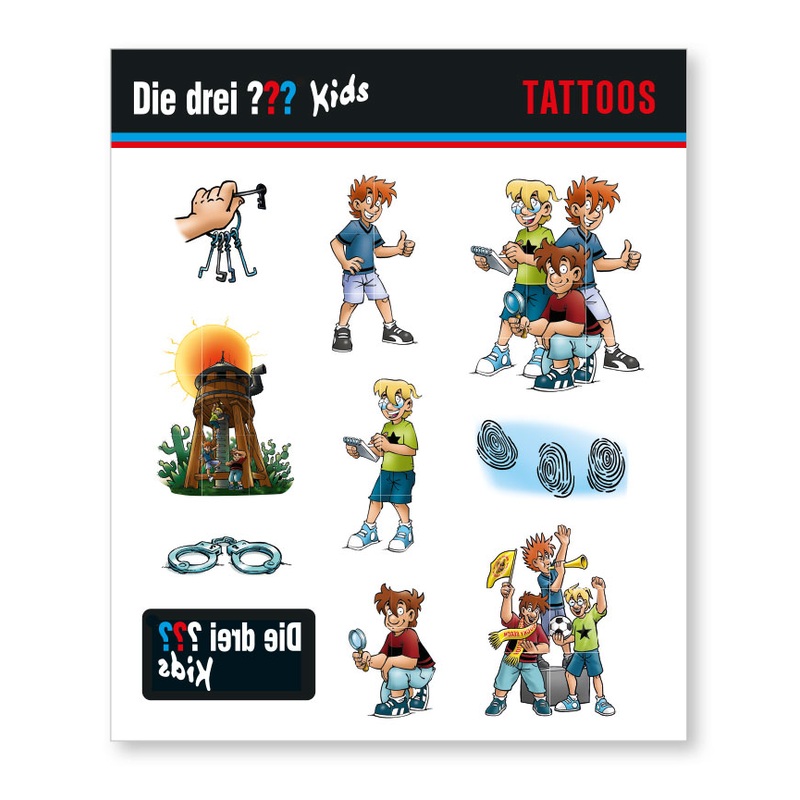 The Three Question Mark Kids Tattoo Bow