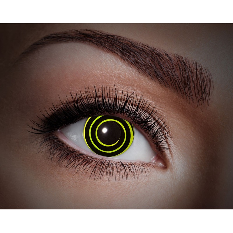 Yellow Hypno UV Contact Lenses