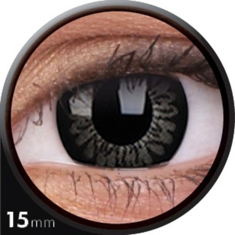 Black costume contact lens