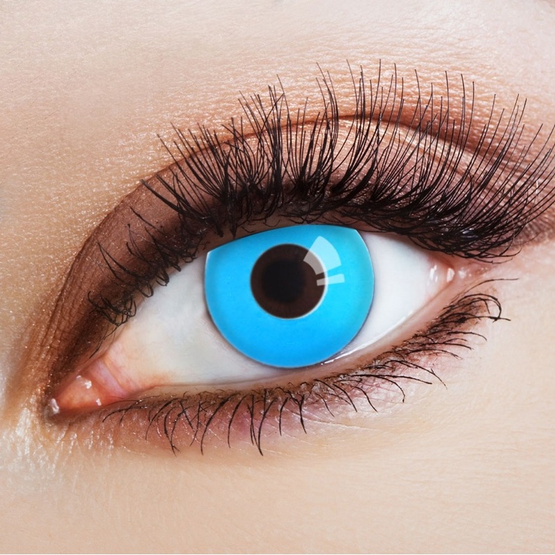 Blue Hurricane Neon Contact Lens