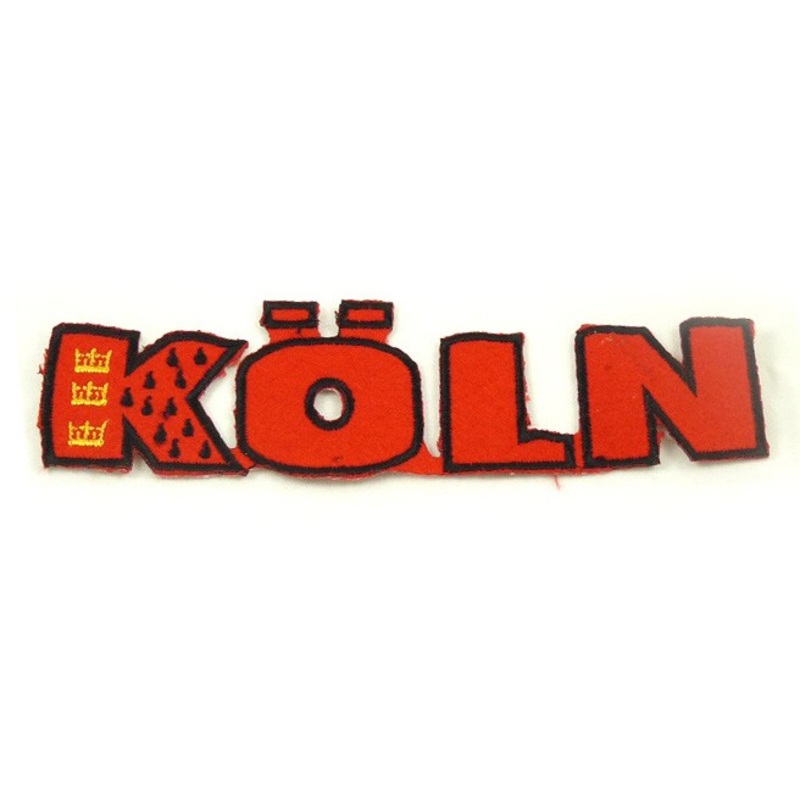 Cologne lettering iron-on transfer