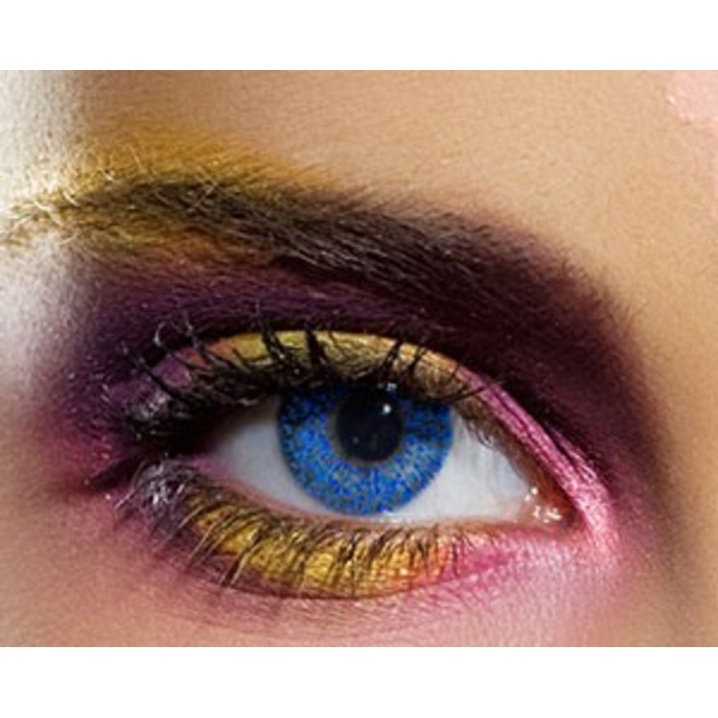 Contact lenses glitter blue