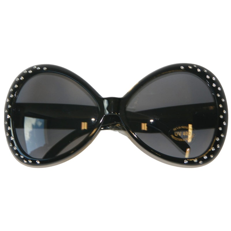 Fancy Hollywood glasses in black