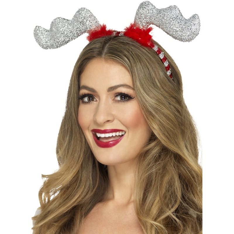 Glitter reindeer headband