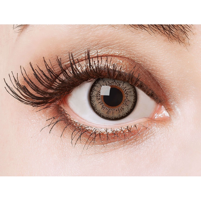 Gray glamor contact lens
