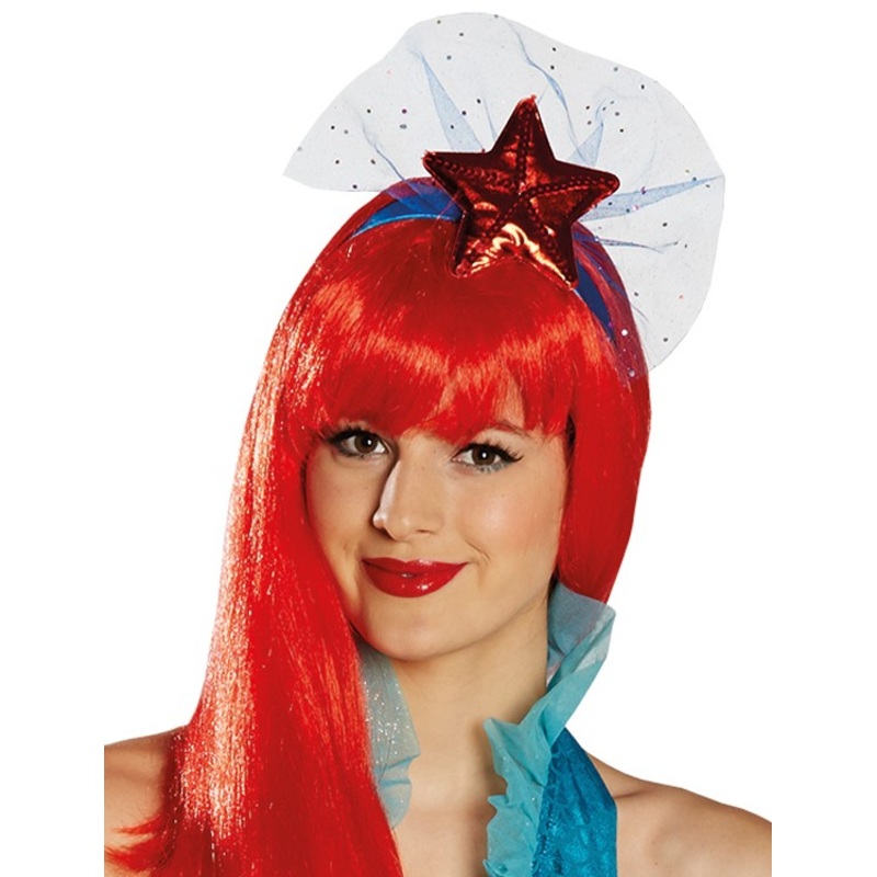 Headband with starfish red blue