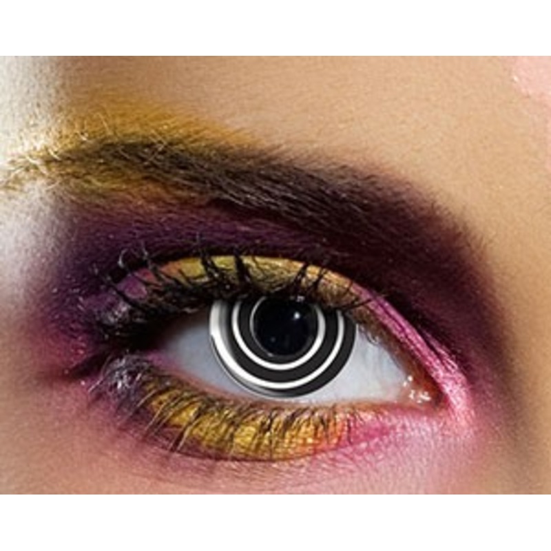 Hypnotic spiral contact lenses