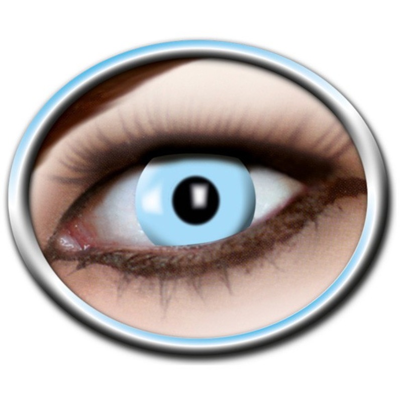 Ice blue contact lenses