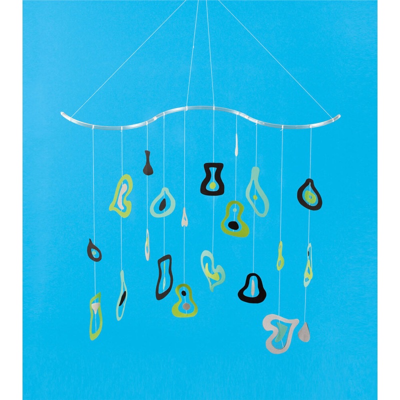 Mobile Ringe aus Kunststoff transparent 2 Stck