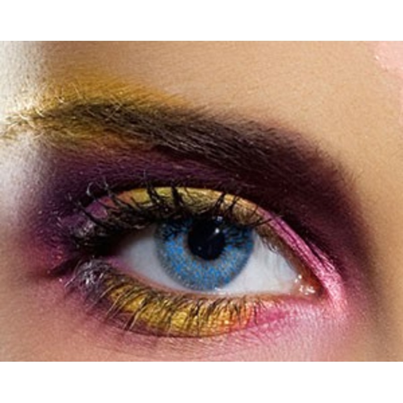 Mystic blue contact lenses