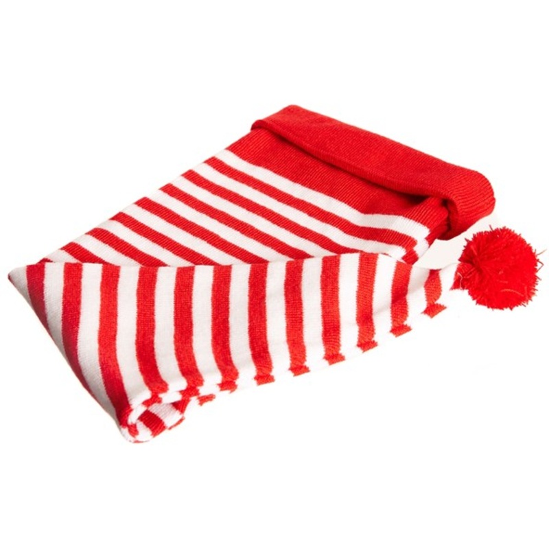 Red and white Cologne pointed cap