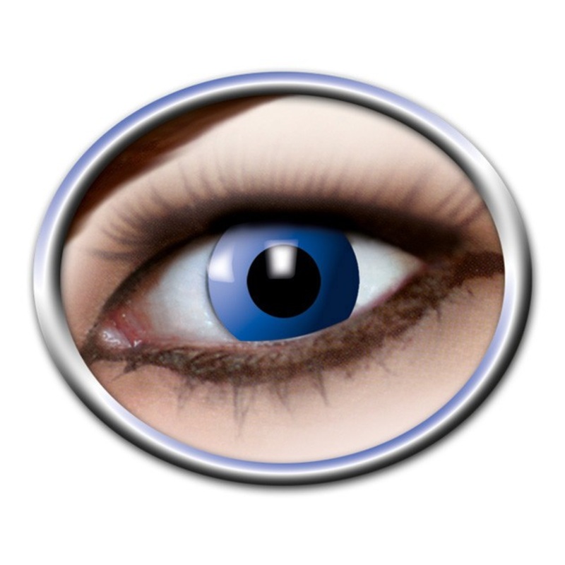 Steel blue contact lenses