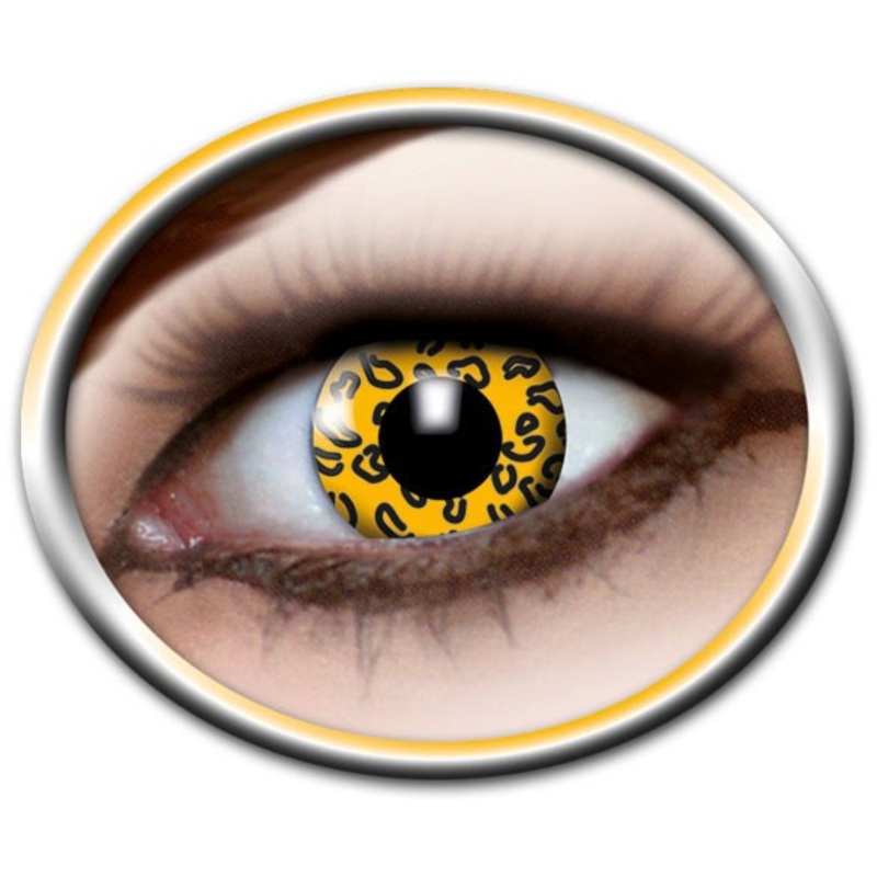 Yellow Leopard Annual Contact Lenses