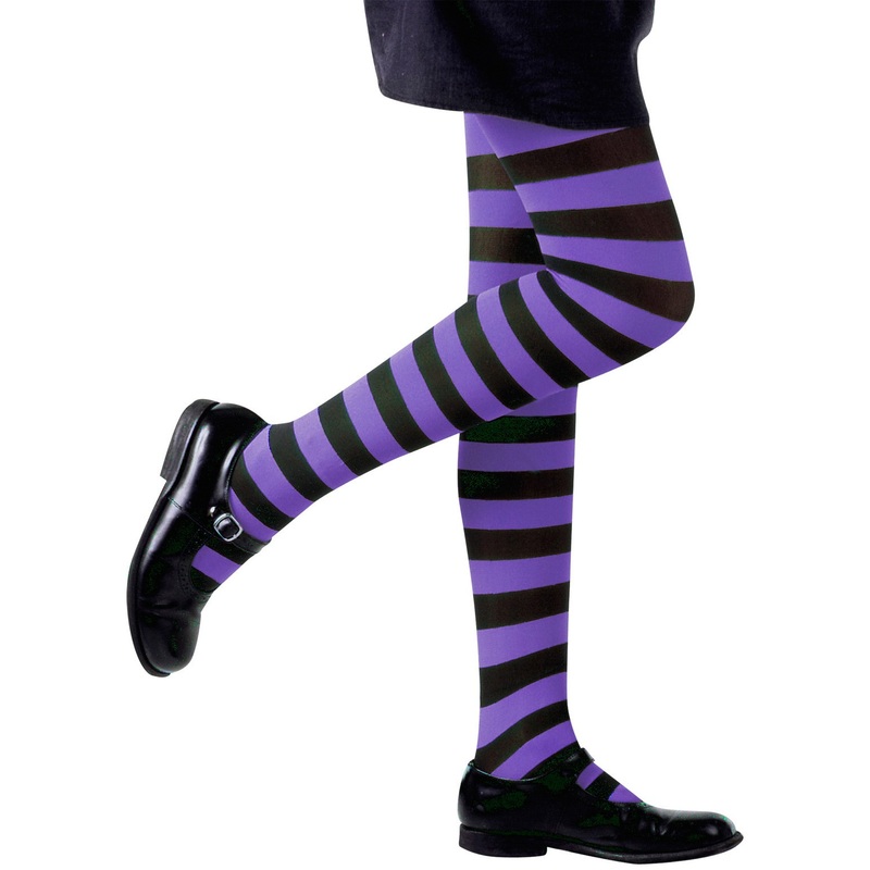 Children's tights Janna purple-black