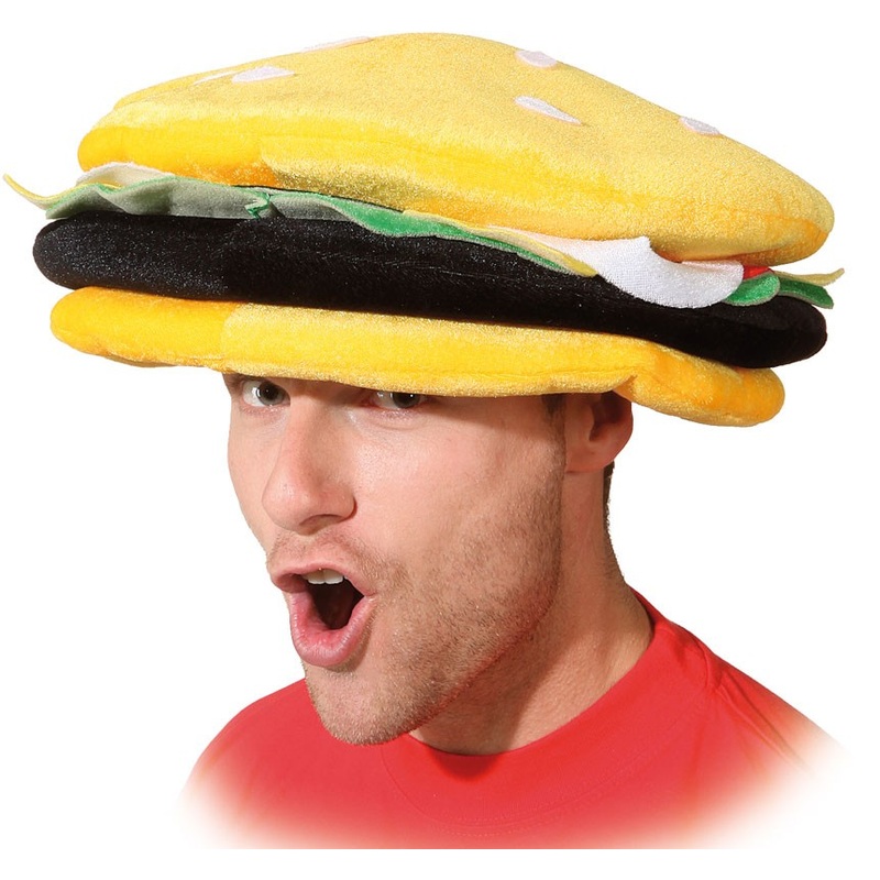 Crazy burger hat