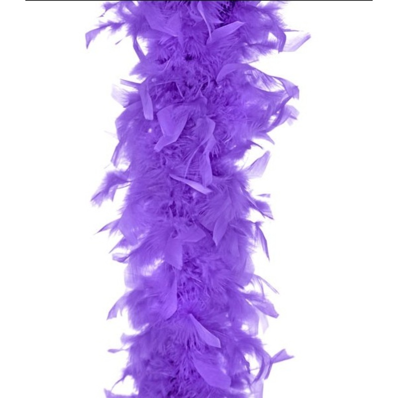 Feather boa in pansy purple 180cm