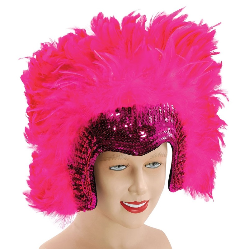 Glamor Paradiso Feather Headdress In Pink