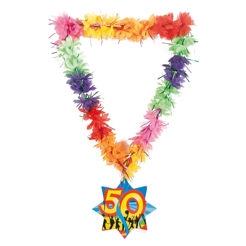 Hawaiian necklace funny tinsel 50
