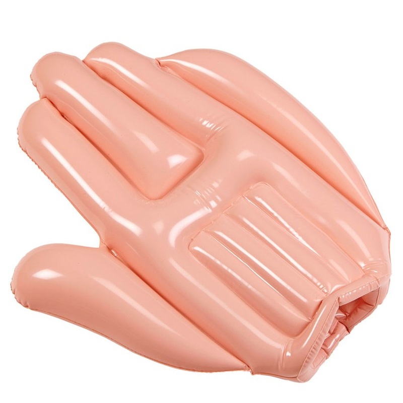 Inflatable fan hand