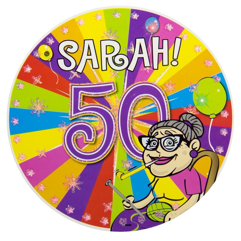 LED button Sarah Party 12cm