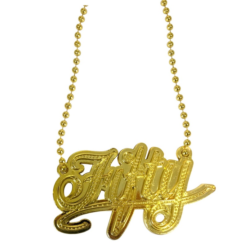 Necklace Bling Bling Fifty gold