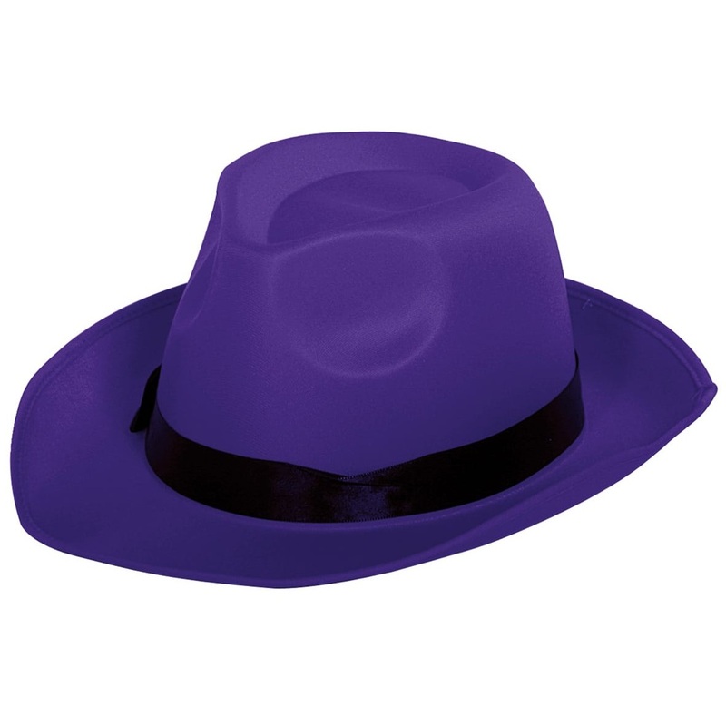 Nice fedora hat in purple