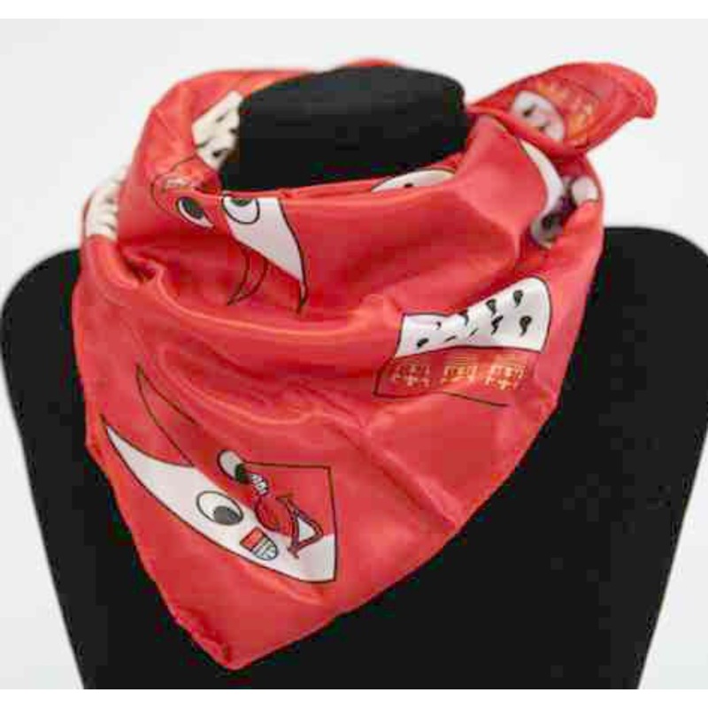 Red neckerchief with Cologne landmark