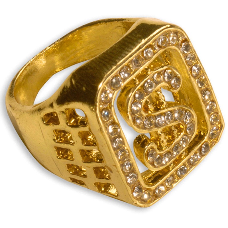 Rhinestone Dollar Pimp Daddy RIng