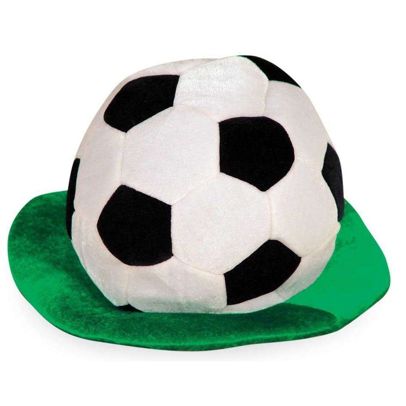 Soccer fan hat with lawn