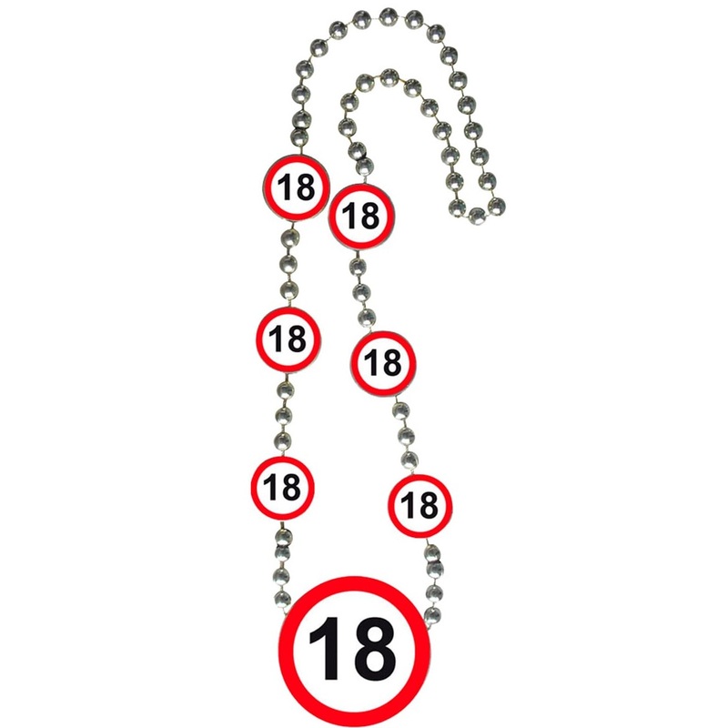 Traffic sign 18 necklace
