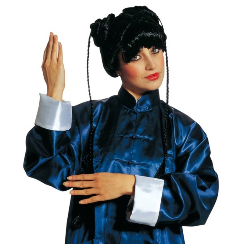 Asian women's braid wig
