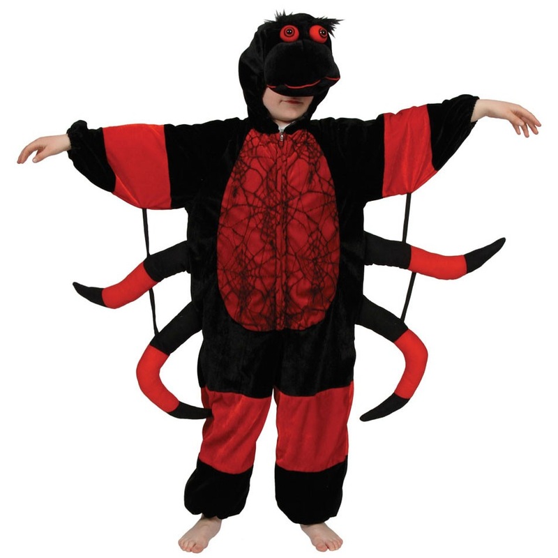 Crazy spider jumpsuit kids costume S