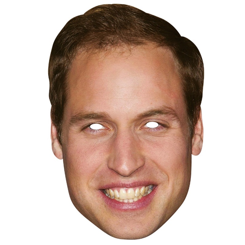 Crown Prince William cardboard mask