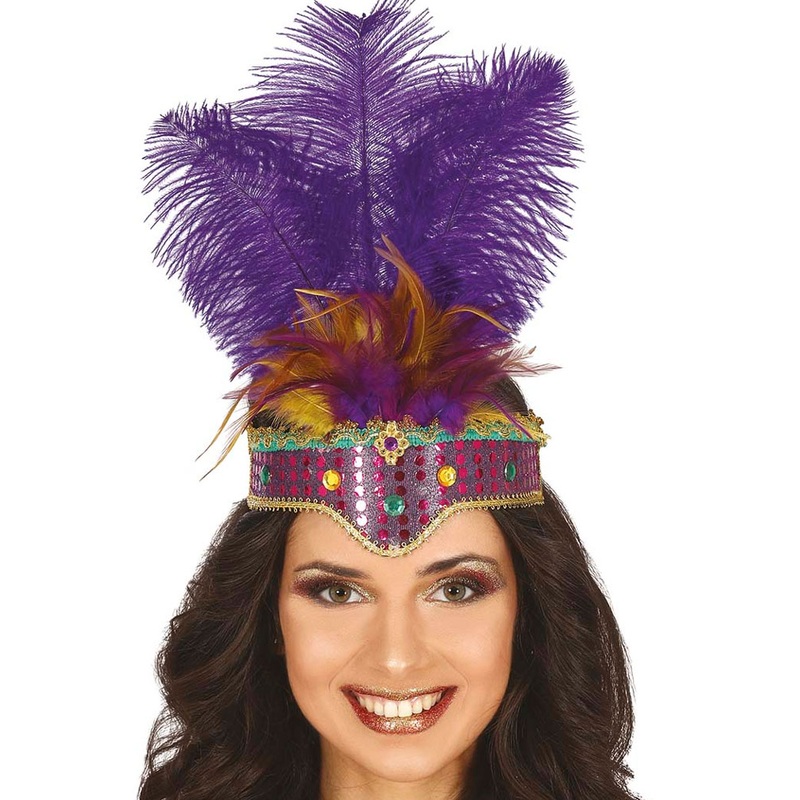Feather headdress Brazil colorful