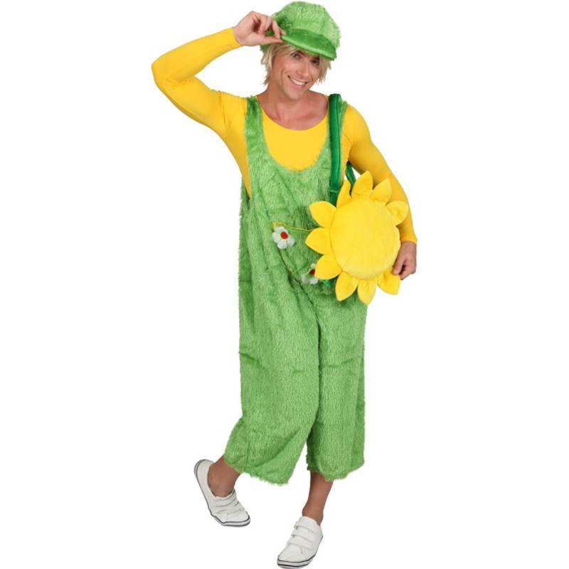 Flowers lawn dungarees men's costume 48-50