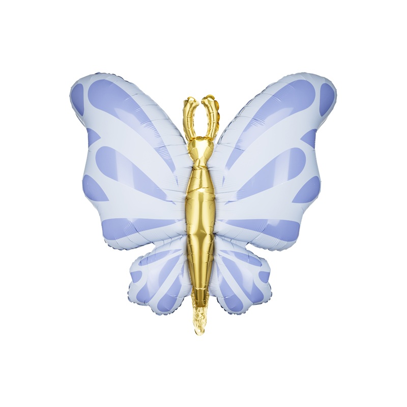 Foil balloon blue butterfly 69x69 cm
