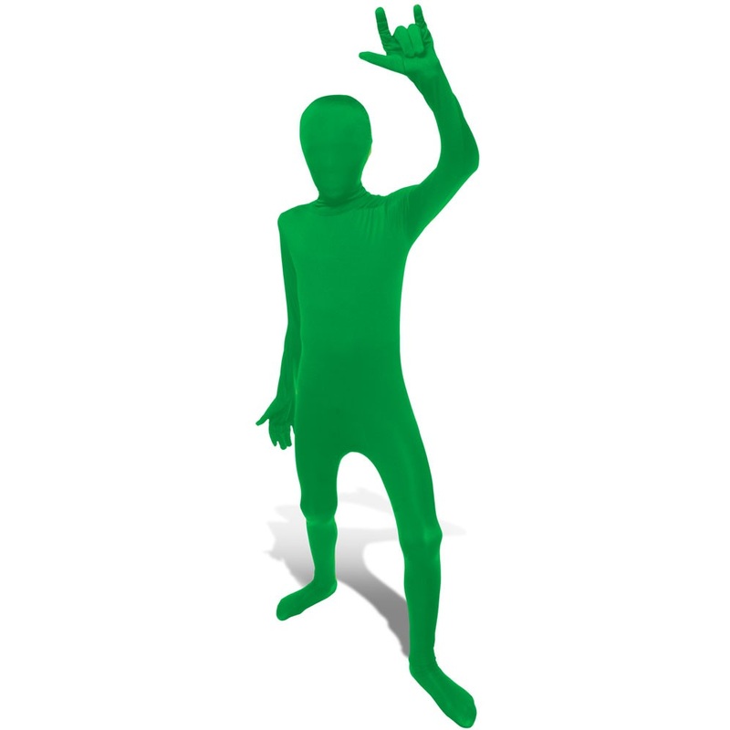 Green morphsuit for kids S