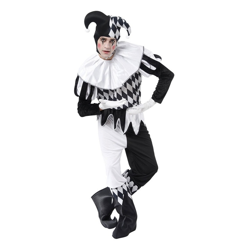 Harlequin Joker costume black and white