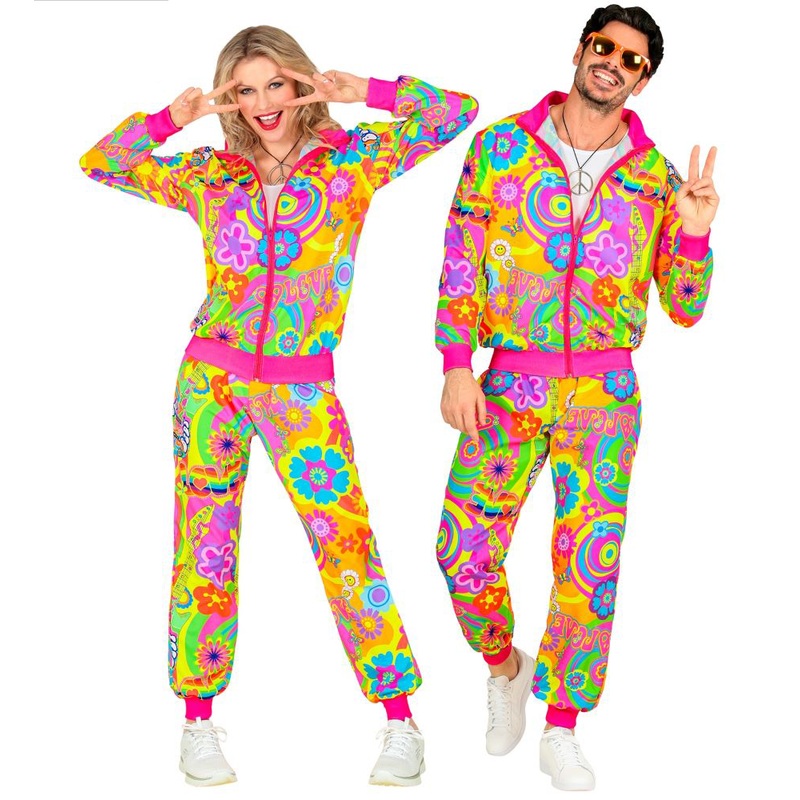 Neon hippie love tracksuit unisex S