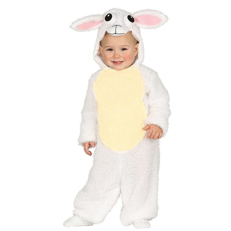 Plush lamb baby costume