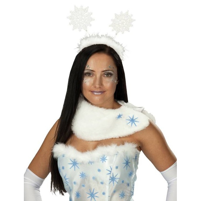Plush snowflake headband