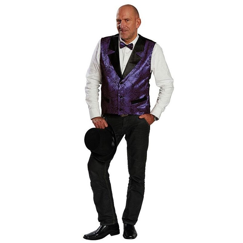Spider vest made of glossy fabric 48